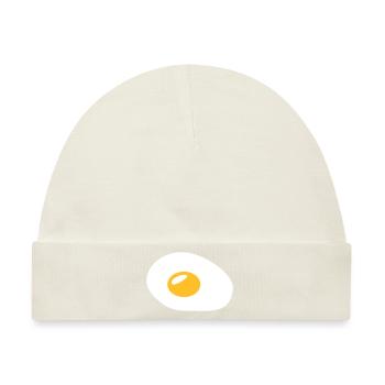 Spiegelei - Baby Premium Organic Mütze - Naturweiß - Vorne