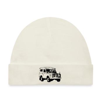 Jeep - Geländewagen - 4x4 - Baby Premium Organic Mütze - Naturweiß - Vorne