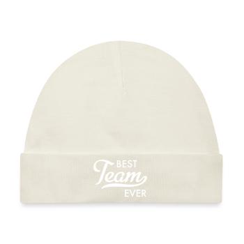 Best Team ever - Baby Premium Organic Mütze - Naturweiß - Vorne