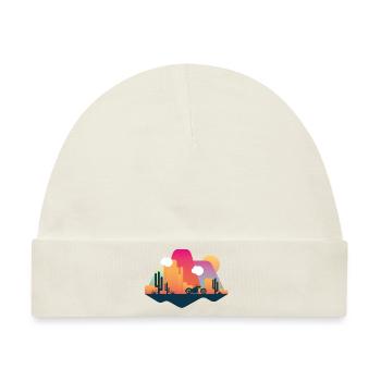 Chopper Wüste - Baby Premium Organic Mütze - Naturweiß - Vorne