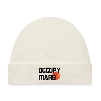 OCCUPY MARS - Baby Premium Organic Mütze - Naturweiß - Vorne