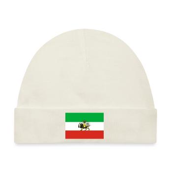 Persisch / iranische Flagge für Pahlavi Shah - Baby Premium Organic Mütze - Naturweiß - Vorne