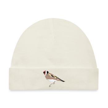 Gartenvogel Stieglitz - Baby Premium Organic Mütze - Naturweiß - Vorne