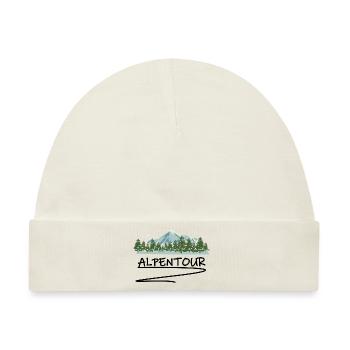 Wandern Alpen - Baby Premium Organic Mütze - Naturweiß - Vorne