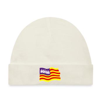 Balearen-Fahne - Bandera Islas Baleares - Baby Premium Organic Mütze - Naturweiß - Vorne