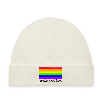 LGBT Gay Pride Homosexualität Lesbisch LBGTQ - Baby Premium Organic Mütze - Naturweiß - Vorne