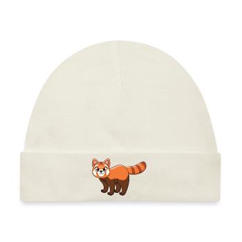 Roter Panda - Baby Premium Organic Mütze - Naturweiß - Vorne