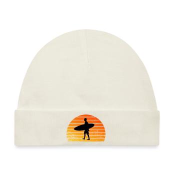 Surfing - Baby Premium Organic Mütze - Naturweiß - Vorne