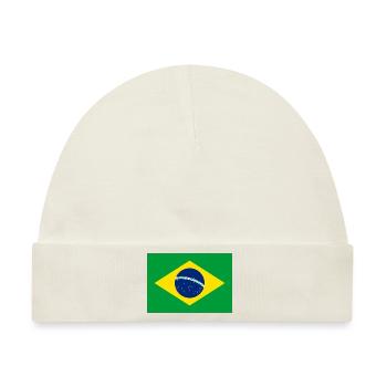 Brazil - Baby Premium Organic Mütze - Naturweiß - Vorne
