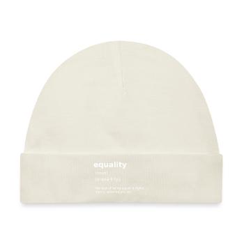 Equality - Baby Premium Organic Mütze - Naturweiß - Vorne
