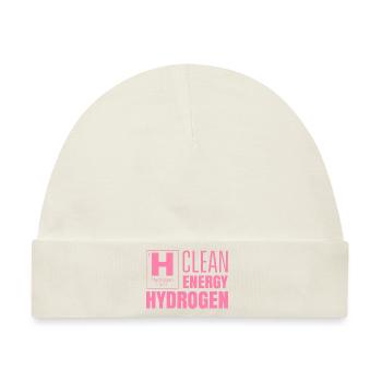 Saubere Energie Wasserstoff Hydrogen Brennstoff - Baby Premium Organic Mütze - Naturweiß - Vorne