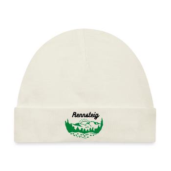 Thüringen Rennsteig Wandern Thüringer Wald grün - Baby Premium Organic Mütze - Naturweiß - Vorne