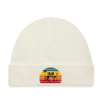 Blöde Retro Drums Vintage - Baby Premium Organic Mütze - Naturweiß - Vorne