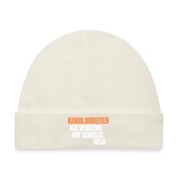 Kanalreiniger Abwasserspezialist Rohrreiniger - Baby Premium Organic Mütze - Naturweiß - Vorne