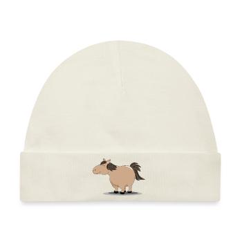 Dickes Pony - Baby Premium Organic Mütze - Naturweiß - Vorne