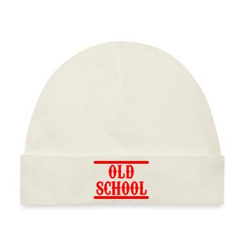 Old School - Baby Premium Organic Mütze - Naturweiß - Vorne