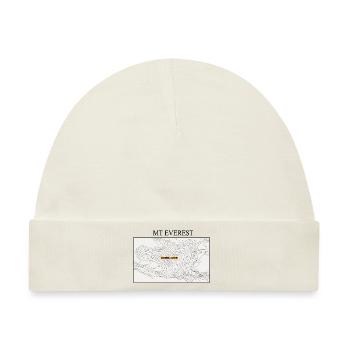 Topographie des Mount Everest - Baby Premium Organic Mütze - Naturweiß - Vorne