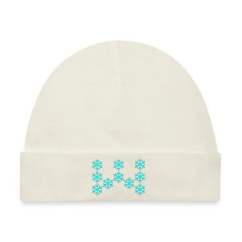 Winter - Baby Premium Organic Mütze - Naturweiß - Vorne