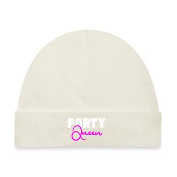 Party Queen Feiern Party Girls - Baby Premium Organic Mütze - Naturweiß - Vorne