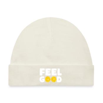 FEEL GOOD Zitronen - Baby Premium Organic Mütze - Naturweiß - Vorne