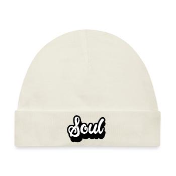 soul sehle rnb menschlich love peace heart liebe - Baby Premium Organic Mütze - Naturweiß - Vorne
