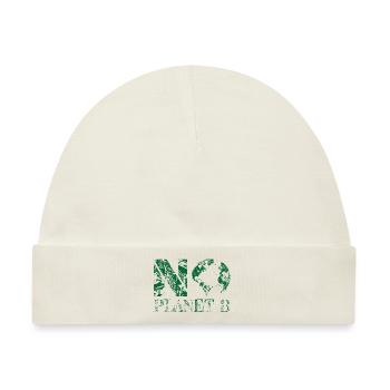 no planet B green - Baby Premium Organic Mütze - Naturweiß - Vorne