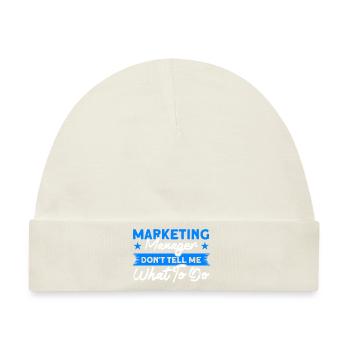 Manager Marketing Manager Digitales Marketing - Baby Premium Organic Mütze - Naturweiß - Vorne