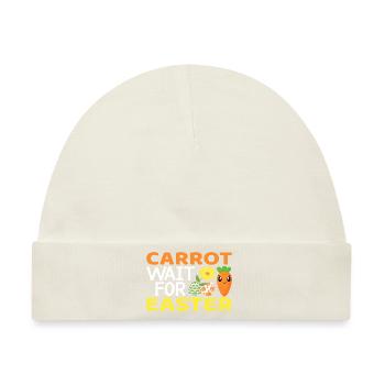 Carrot wait for Easter - Baby Premium Organic Mütze - Naturweiß - Vorne