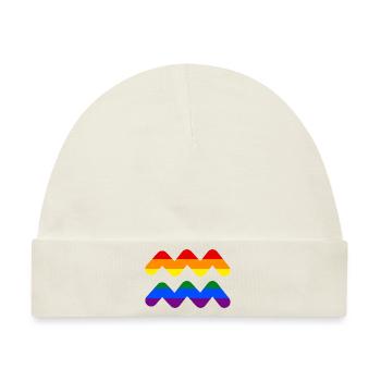 Sternzeichen Wassermann LGBT - Baby Premium Organic Mütze - Naturweiß - Vorne