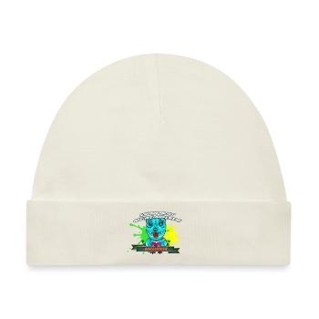 Ich bin nicht wie die Anderen! Böser Teddy - Baby Premium Organic Mütze - Naturweiß - Vorne