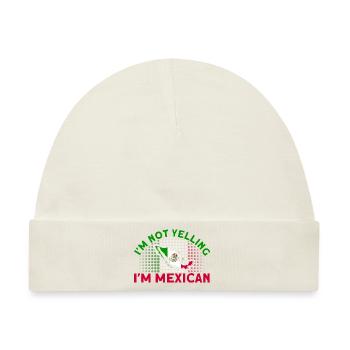 Mexikanische Flagge Mexikanische Wurzeln Geschenk - Baby Premium Organic Mütze - Naturweiß - Vorne