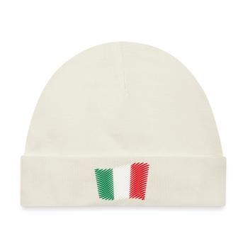 Italienflagge / Flagge Italien (Skizze) - Baby Premium Organic Mütze - Naturweiß - Vorne