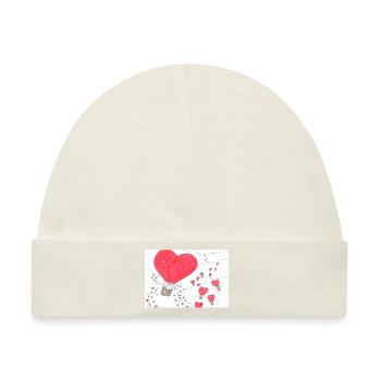 Haut les coeurs! - Baby Premium Organic Mütze - Naturweiß - Vorne