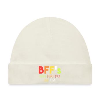 BFF's gehen durch dick und dünn - Baby Premium Organic Mütze - Naturweiß - Vorne