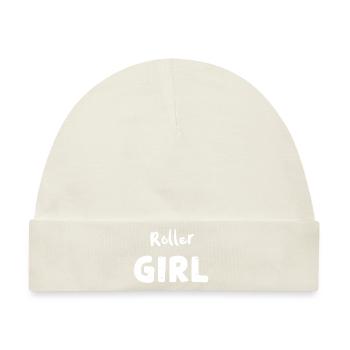 Roller Girl - Skating - Baby Premium Organic Mütze - Naturweiß - Vorne