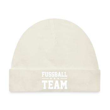 Fussball Team - Baby Premium Organic Mütze - Naturweiß - Vorne