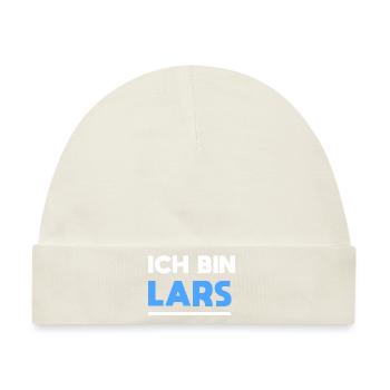 Lars Name Spruch für stolze Lars - Baby Premium Organic Mütze - Naturweiß - Vorne