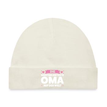 Oma Großmutter Großmütter Geschenk - Baby Premium Organic Mütze - Naturweiß - Vorne