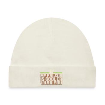 falknerei cooler spruch - Baby Premium Organic Mütze - Naturweiß - Vorne