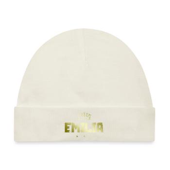 Emilia - Baby Premium Organic Mütze - Naturweiß - Vorne