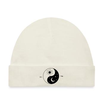 Ying Yang - Baby Premium Organic Mütze - Naturweiß - Vorne