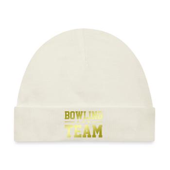 Bowling Team - Baby Premium Organic Mütze - Naturweiß - Vorne