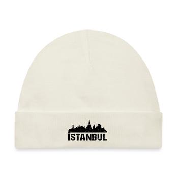 Istanbul Skyline - Baby Premium Organic Mütze - Naturweiß - Vorne