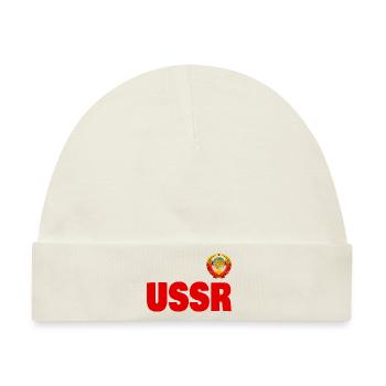 UdSSR Russland Wappen СССР Sowjetunion - Baby Premium Organic Mütze - Naturweiß - Vorne