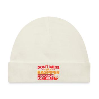 Dudelsäcke Schottische Dudelsäcke Dudelsackspieler - Baby Premium Organic Mütze - Naturweiß - Vorne