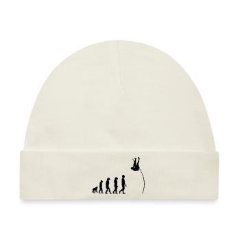 Stabhochsprung Evolution - Baby Premium Organic Mütze - Naturweiß - Vorne