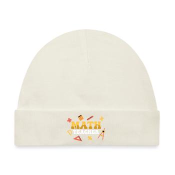 Math Teacher School Education Student - Baby Premium Organic Mütze - Naturweiß - Vorne
