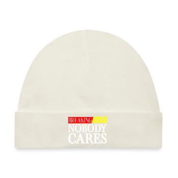 Breaking News, Nobody Cares 26 - Baby Premium Organic Mütze - Naturweiß - Vorne