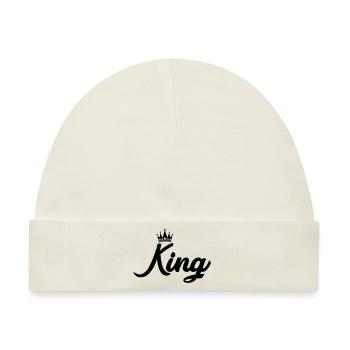 King - Baby Premium Organic Mütze - Naturweiß - Vorne