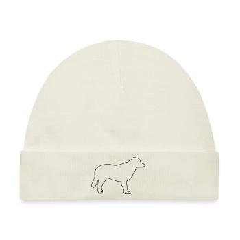 Dog - Baby Premium Organic Mütze - Naturweiß - Vorne